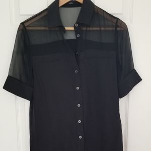 Alexander Wang sheer shoulder blouse